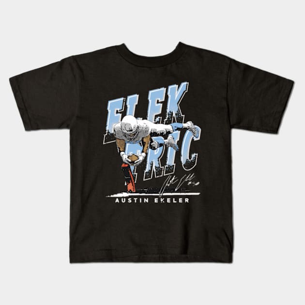 Austin Ekeler Los Angeles C Elektric Kids T-Shirt by lam-san-dan